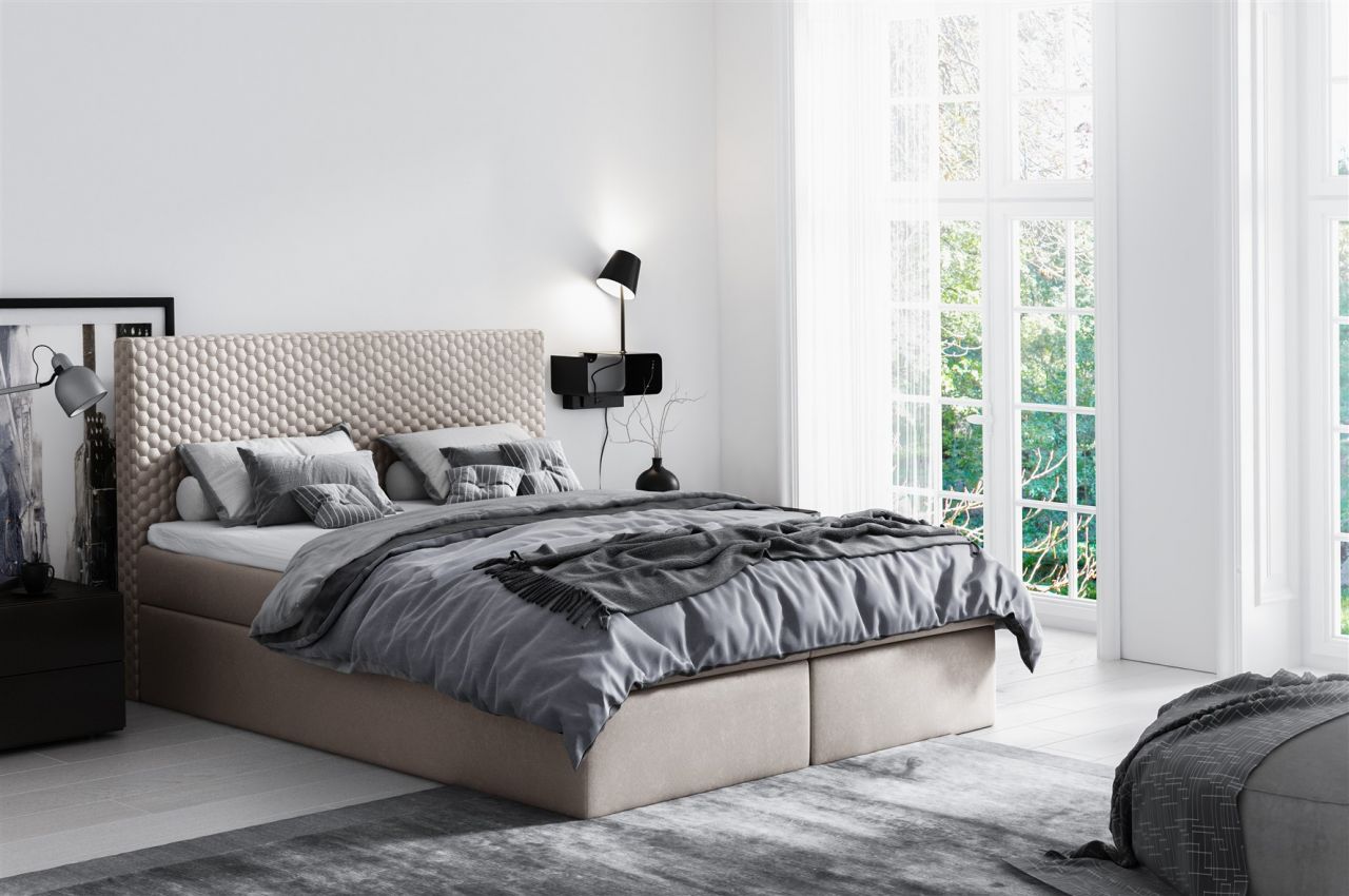 Boxspringbett Schlafzimmerbett SERGIO 160x200cm