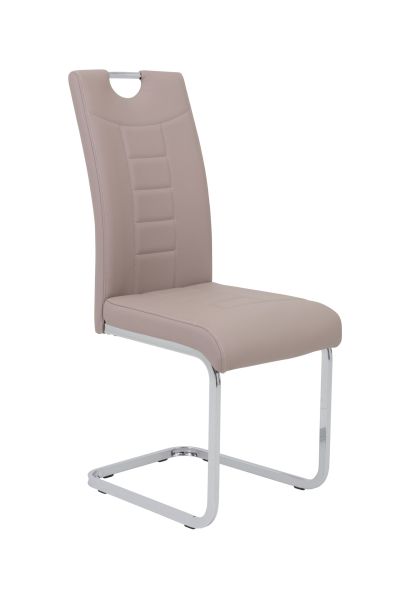 Esszimmerstühle Stuhl Freischwinger 2er Set RUBEN Cappuccino