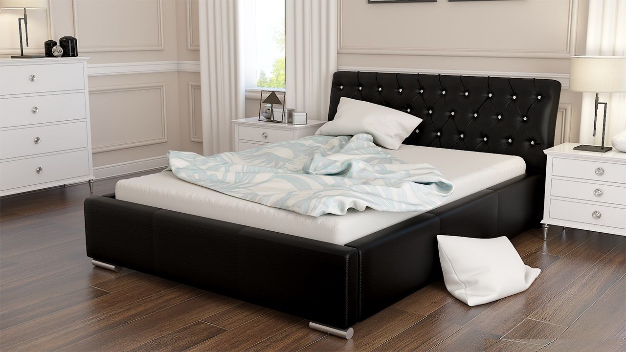 Polsterbett Bett Doppelbett BIAGIO 160x200cm inkl.Lattenrost