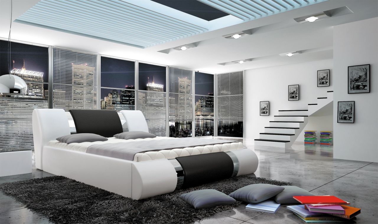 Polsterbett Doppelbett MYTHOS Kunstleder 160x200cm