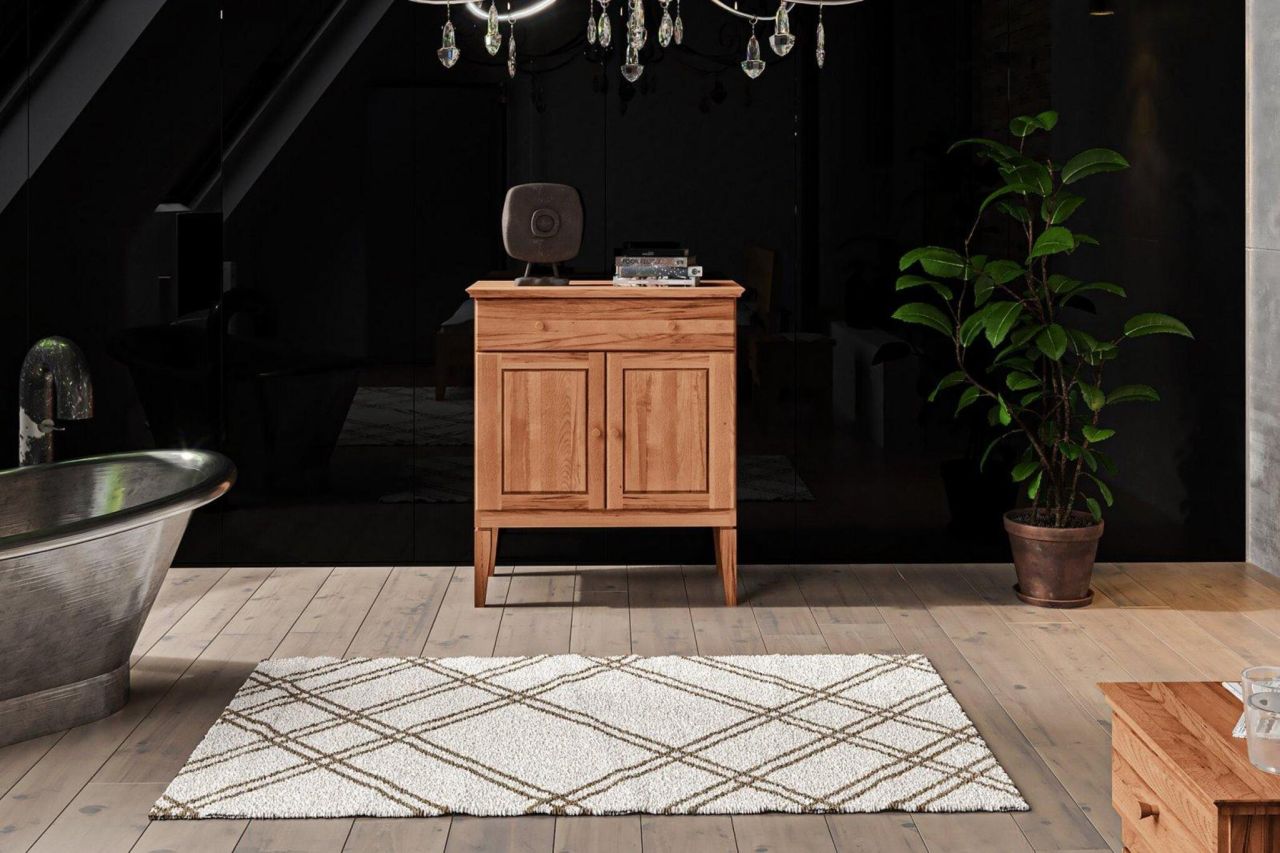 Kommode LENNES Eiche massiv 87x100x45 cm