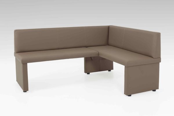 Eckbank Bank Küchenbank -Debi L- Kunstleder Latte 168 x 128 cm