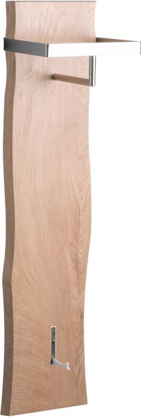 Garderobe ADAM 25x110x20 cm inkl. 1 Haken Baumkante Dekor Eiche