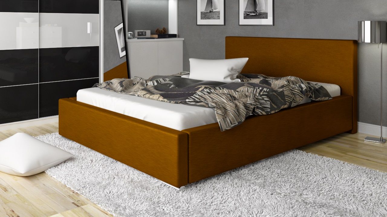 Polsterbett Bett Doppelbett NELIO 160x200cm inkl.Bettkasten