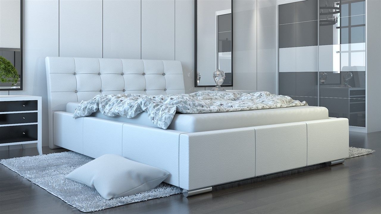 Polsterbett Bett Doppelbett PINO Deluxe 160x200cm inkl.Bettkasten