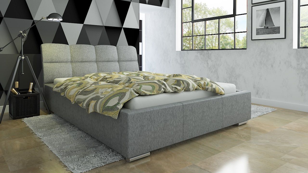 Polsterbett Bett Doppelbett CATELLO 160x200cm inkl.Bettkasten