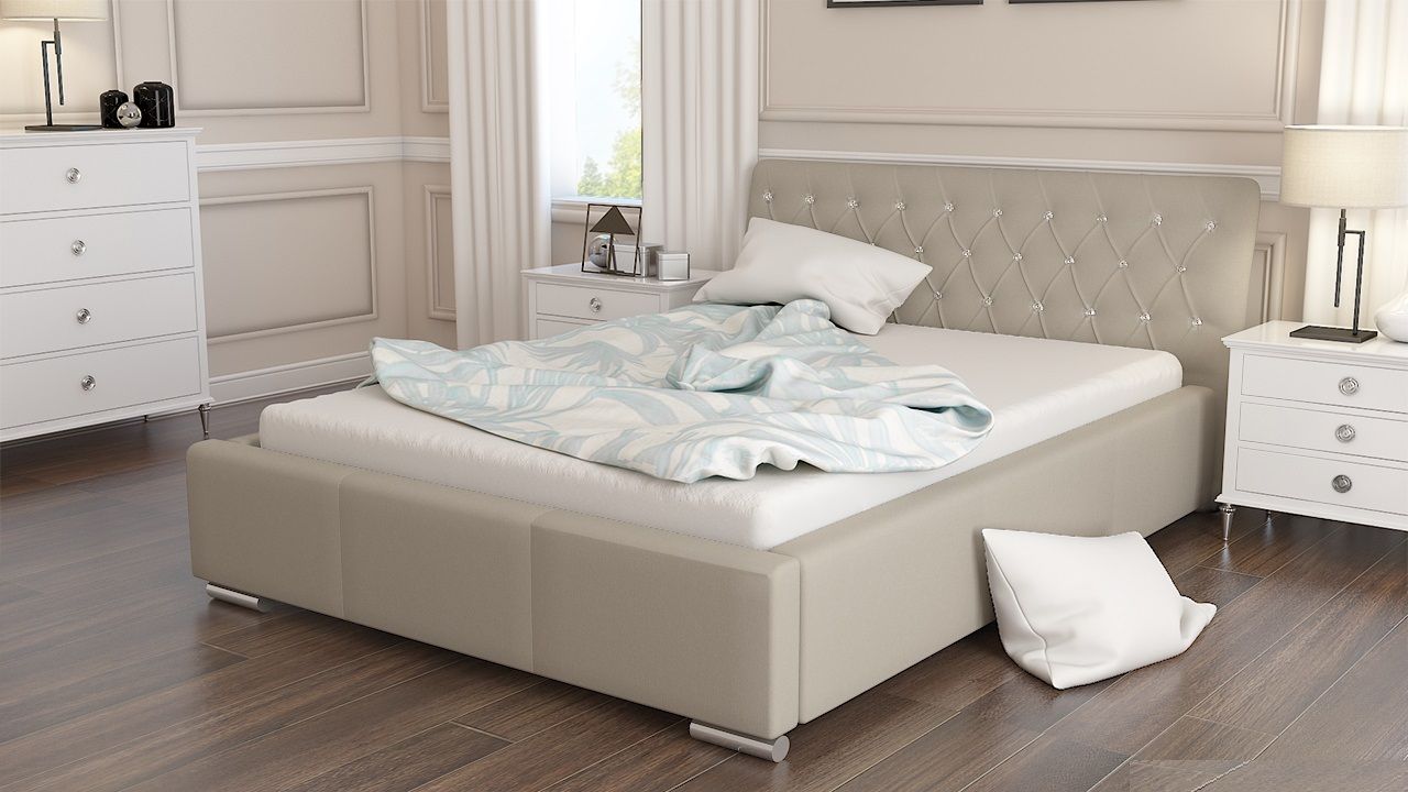 Polsterbett Bett Doppelbett BIAGIO 160x200cm inkl.Lattenrost